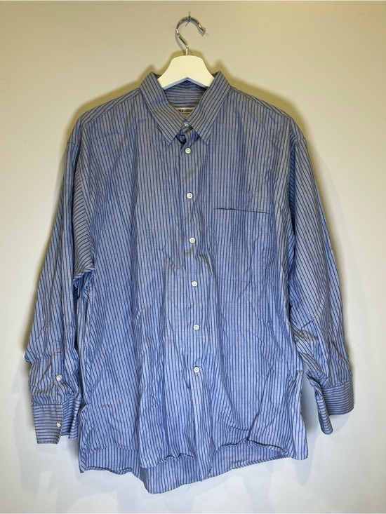 Giorgio Armani Other - Giorgio Armani Blue Striped Button-Down Shirt